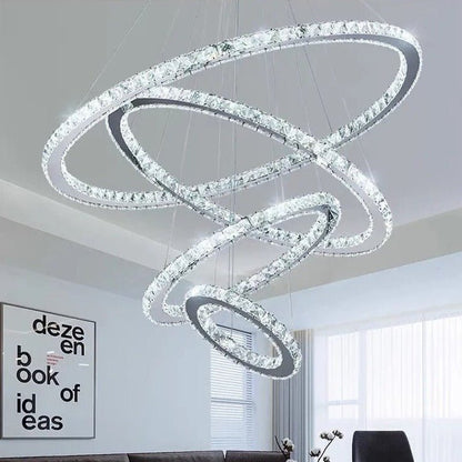 The Southern Atelier – Eternity Crystal Ring Chandelier - The Southern AtelierSKU_1754143563670_372