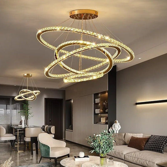 The Southern Atelier – Eternity Crystal Ring Chandelier - The Southern AtelierSKU_1754143563670_372