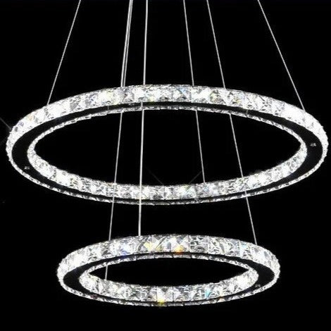 The Southern Atelier – Eternity Crystal Ring Chandelier - The Southern AtelierSKU_1754143563670_892