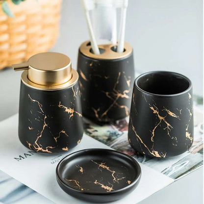 The Southern Atelier – Exquisite 4 - Piece Scandinavian Bathroom Accessory Set for Luxurious Serenity - The Southern AtelierSKU_1766400553741_27