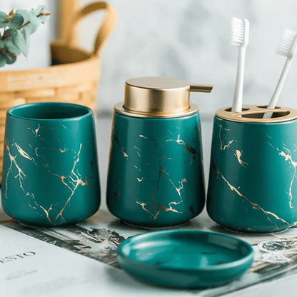 The Southern Atelier – Exquisite 4 - Piece Scandinavian Bathroom Accessory Set for Luxurious Serenity - The Southern AtelierSKU_1766400553741_467