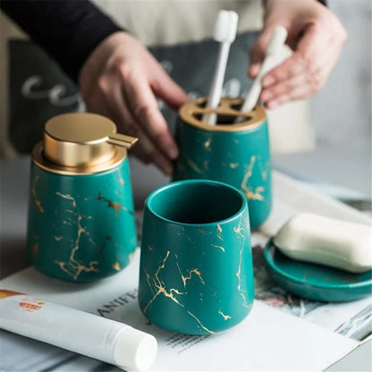 The Southern Atelier – Exquisite 4 - Piece Scandinavian Bathroom Accessory Set for Luxurious Serenity - The Southern AtelierSKU_1766400553741_739