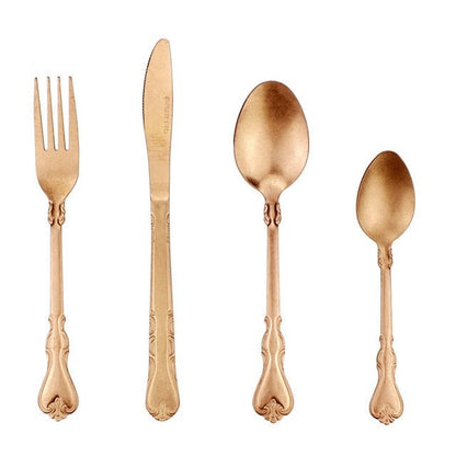 The Southern Atelier – Exquisite Antique Matte Finish Cutlery Set for Elegant Dining Experience - The Southern AtelierSKU_1763119374470_315