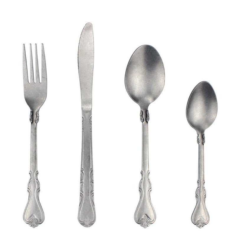 The Southern Atelier – Exquisite Antique Matte Finish Cutlery Set for Elegant Dining Experience - The Southern AtelierSKU_1763119374470_772