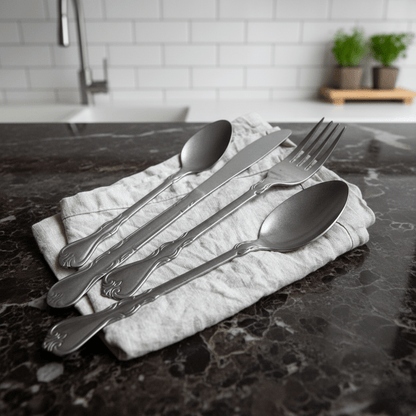 The Southern Atelier – Exquisite Antique Matte Finish Cutlery Set for Elegant Dining Experience - The Southern AtelierSKU_1763119374470_772