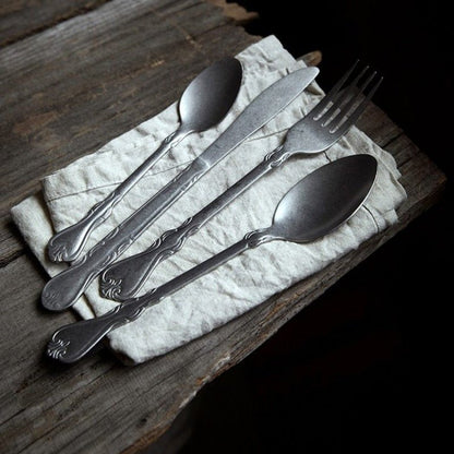 The Southern Atelier – Exquisite Antique Matte Finish Cutlery Set for Elegant Dining Experience - The Southern AtelierSKU_1763119374470_772