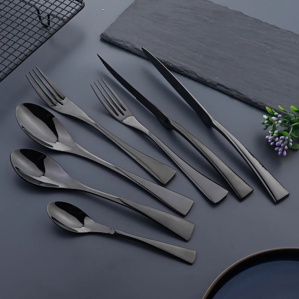 The Southern Atelier – Exquisite Black Stainless Steel Cutlery for Effortless Dining Sophistication - The Southern AtelierSKU_1762849873907_365