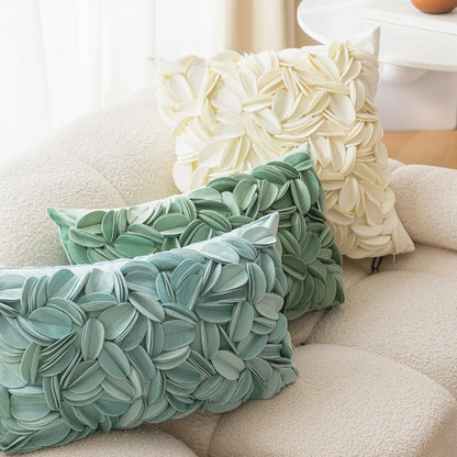 The Southern Atelier – Exquisite Floral Petal Cushion Cover in Classic Hues for a Chic Living Space - The Southern AtelierSKU_1775450088790_921