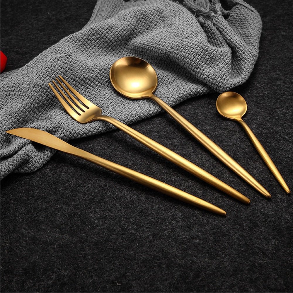 The Southern Atelier – Exquisite Gold Cutlery Set for Elegant Dining Experiences with Timeless Style - The Southern AtelierSKU_1765807374745_162
