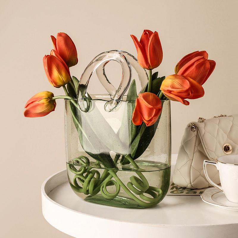 The Southern Atelier – Exquisite Handbag - Shaped Glass Vase for a Chic Touch - The Southern AtelierSKU_1765807274698_981