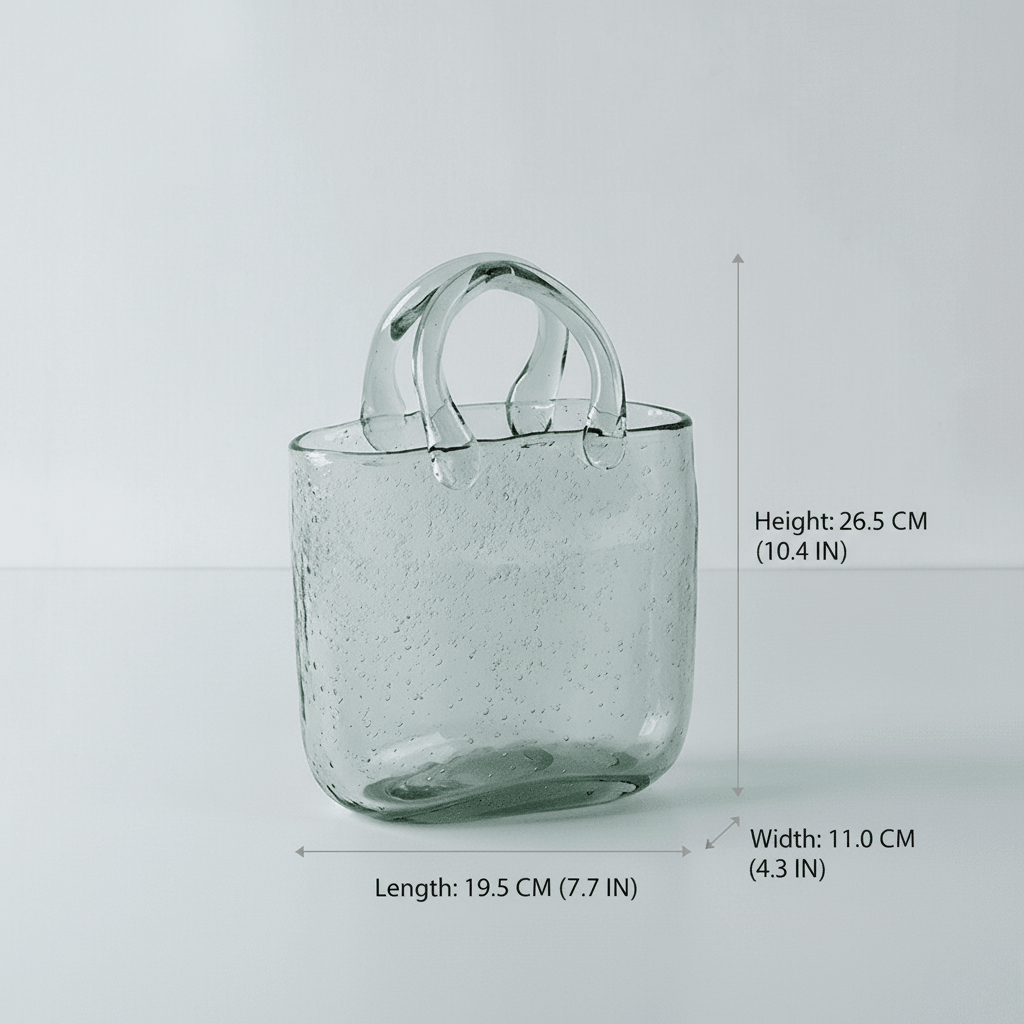 The Southern Atelier – Exquisite Handbag - Shaped Glass Vase for a Chic Touch - The Southern AtelierSKU_1765807274698_981