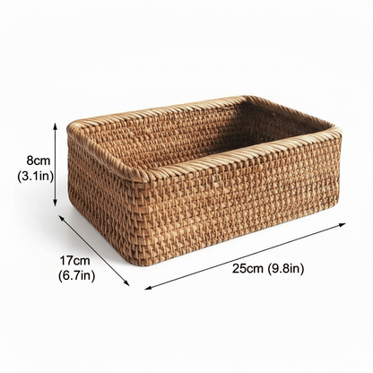 The Southern Atelier – Exquisite Handwoven Decorative Rattan Baskets for Elegant Home Organising, Infusing Natural Warmth - The Southern AtelierSKU_1763119050770_719