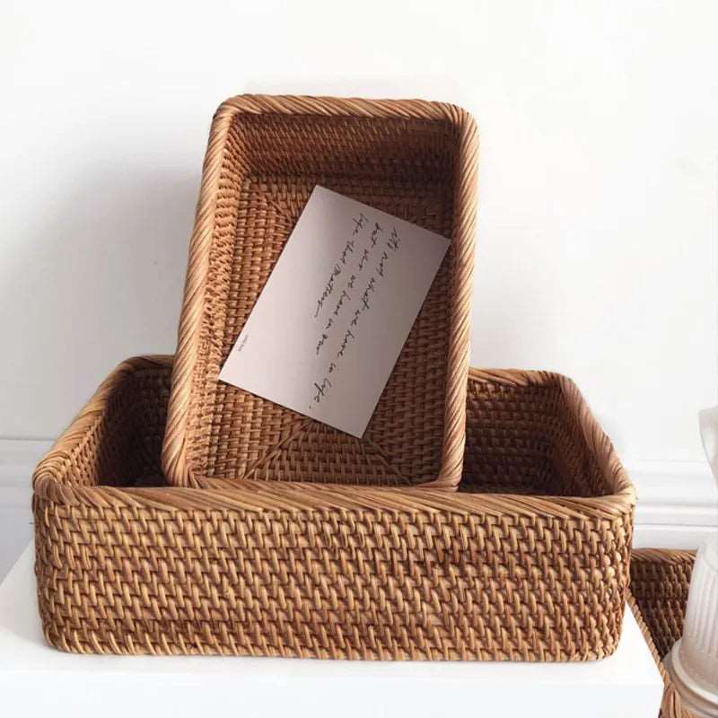 The Southern Atelier – Exquisite Handwoven Decorative Rattan Baskets for Elegant Home Organising, Infusing Natural Warmth - The Southern AtelierSKU_1763119050770_736