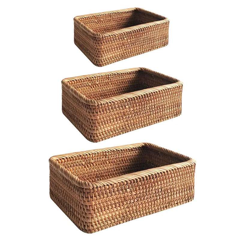 The Southern Atelier – Exquisite Handwoven Decorative Rattan Baskets for Elegant Home Organising, Infusing Natural Warmth - The Southern AtelierSKU_1763119050770_736