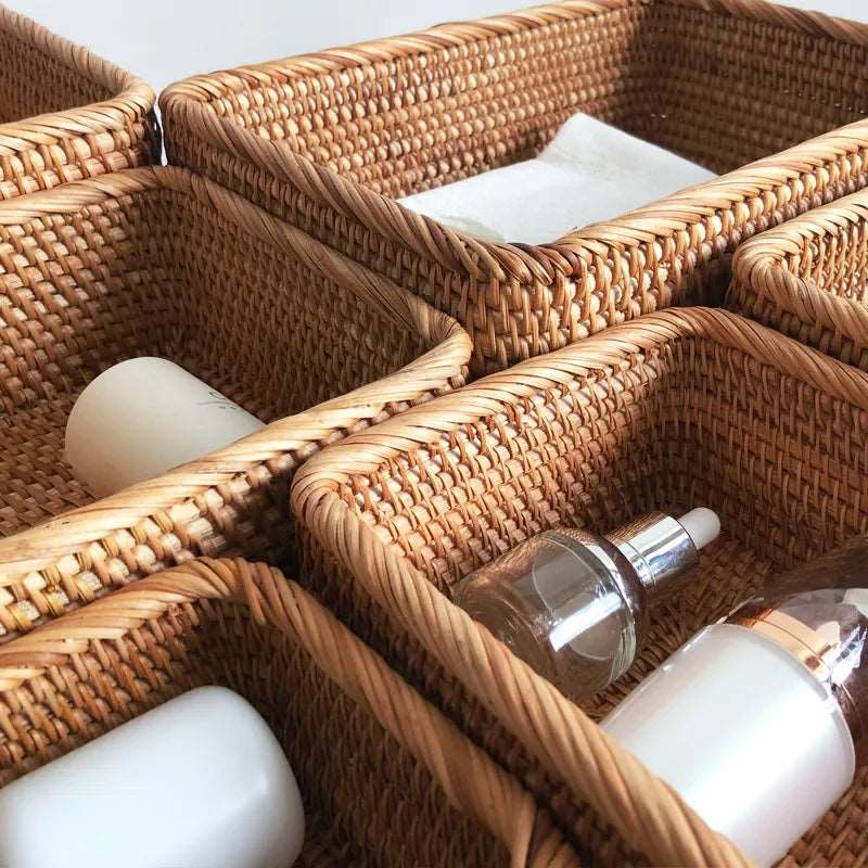 The Southern Atelier – Exquisite Handwoven Decorative Rattan Baskets for Elegant Home Organising, Infusing Natural Warmth - The Southern AtelierSKU_1763119050770_736