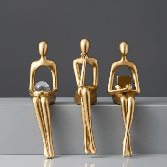 The Southern Atelier – Exquisite Minimalist Golden Bookcase Figurines for a Modern Aesthetic - The Southern AtelierSKU_1758918140317_832