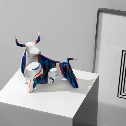 The Southern Atelier – Exquisite Norwegian Bull Figurine Crafted from Resin for a Sophisticated Touch - The Southern AtelierSKU_1766400552291_659