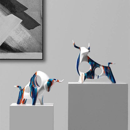 The Southern Atelier – Exquisite Norwegian Bull Figurine Crafted from Resin for a Sophisticated Touch - The Southern AtelierSKU_1766400552291_659