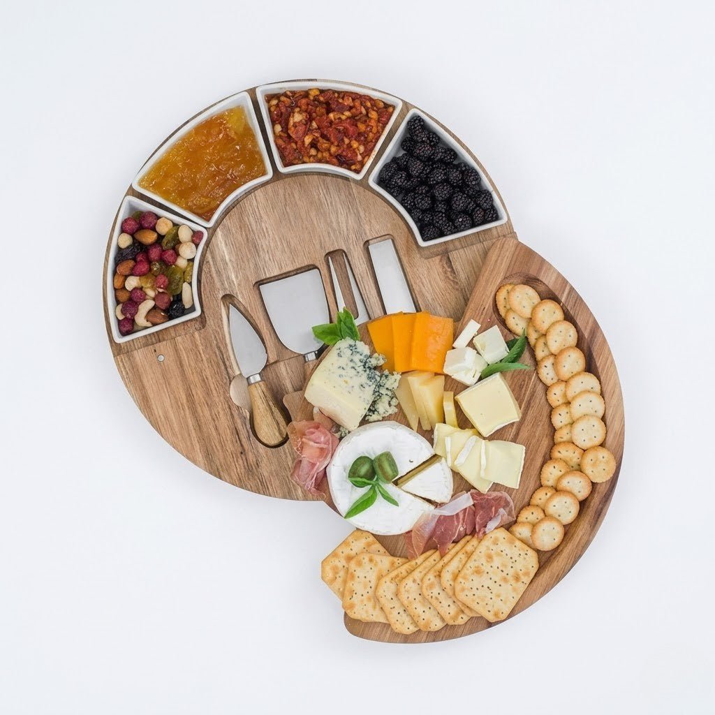 The Southern Atelier – Exquisite Wooden Cheese Board Set for Stylish Entertaining with Timeless Charm - The Southern AtelierSKU_1775450160368_39