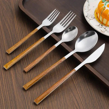 The Southern Atelier – Exquisite Wooden Handled Cutlery Set for Elegant Dining Experiences - The Southern AtelierSKU_1763118864272_571