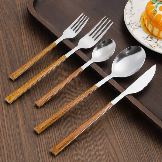 The Southern Atelier – Exquisite Wooden Handled Cutlery Set for Elegant Dining Experiences - The Southern AtelierSKU_1763118864272_571