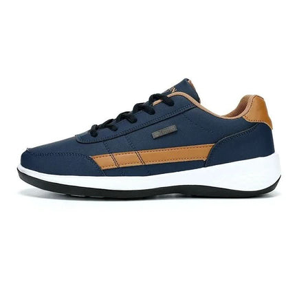 The Southern Atelier - Faux Leather Trainers with Cushioned Insole and Slip-Resistant Outsole for Everyday Wear - The Southern AtelierSKU_1784316722536_53