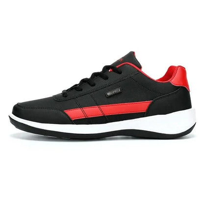 The Southern Atelier - Faux Leather Trainers with Cushioned Insole and Slip-Resistant Outsole for Everyday Wear - The Southern AtelierSKU_1784316722536_84