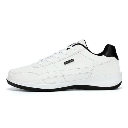 The Southern Atelier - Faux Leather Trainers with Cushioned Insole and Slip-Resistant Outsole for Everyday Wear - The Southern AtelierSKU_1784316722536_925