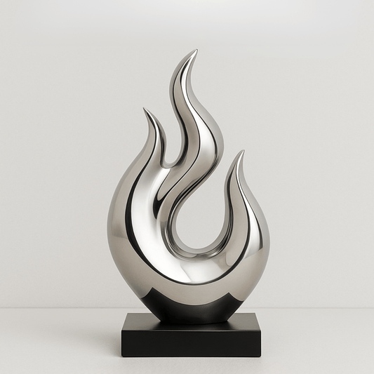 The Southern Atelier – Flame Stainless Steel Sculpture - The Southern AtelierSKU_1754143405446_400