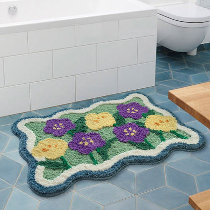 The Southern Atelier – Floral Cotton Bath Mat for Timeless Spaces - The Southern AtelierSKU_1775909437685_908