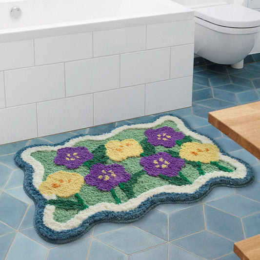 The Southern Atelier – Floral Cotton Bath Mat for Timeless Spaces - The Southern AtelierSKU_1775909437685_908