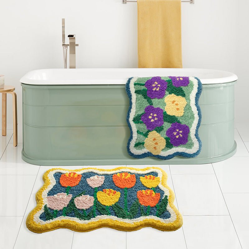 The Southern Atelier – Floral Cotton Bath Mat for Timeless Spaces - The Southern AtelierSKU_1775909437685_908