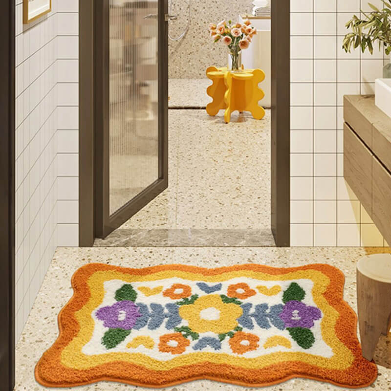 The Southern Atelier – Floral Cotton Bath Mat for Timeless Spaces - The Southern AtelierSKU_1775909437686_547