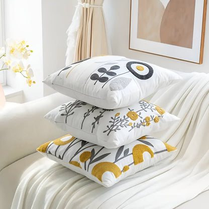 The Southern Atelier – Floral Embroidered Cushion Cover - The Southern AtelierSKU_1755202315892_659