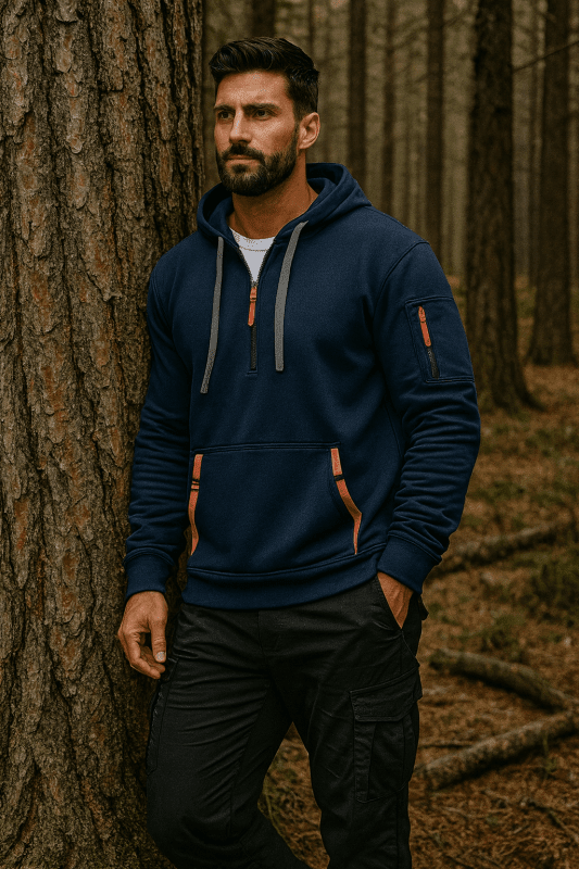 The Southern Atelier - Full - Zip Fleece - Lined Hoodie with Reinforced Front Pocket for Everyday Warmth - The Southern AtelierSKU_1778870183050_626