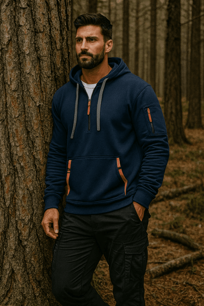 The Southern Atelier - Full - Zip Fleece - Lined Hoodie with Reinforced Front Pocket for Everyday Warmth - The Southern AtelierSKU_1778870183050_626
