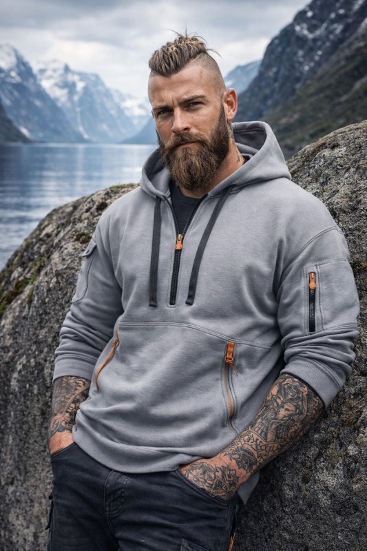 The Southern Atelier - Full - Zip Fleece - Lined Hoodie with Reinforced Front Pocket for Everyday Warmth - The Southern AtelierSKU_1778870183050_626