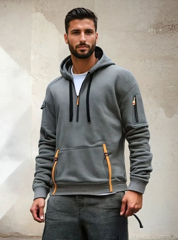 The Southern Atelier - Full - Zip Fleece - Lined Hoodie with Reinforced Front Pocket for Everyday Warmth - The Southern AtelierSKU_1778870183050_626