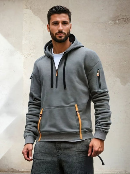 The Southern Atelier - Full - Zip Fleece - Lined Hoodie with Reinforced Front Pocket for Everyday Warmth - The Southern AtelierSKU_1778870183050_626