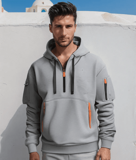 The Southern Atelier - Full - Zip Fleece - Lined Hoodie with Reinforced Front Pocket for Everyday Warmth - The Southern AtelierSKU_1778870183050_626