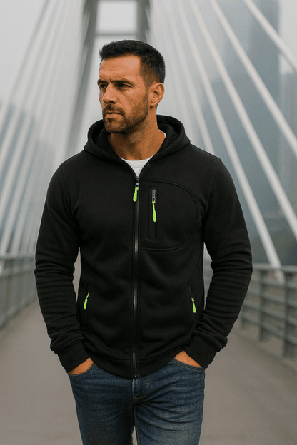 The Southern Atelier - Full - Zip Hoodie with Fleece Lining and Pockets for Workouts and Everyday Wear - The Southern AtelierSKU_1778870212778_453