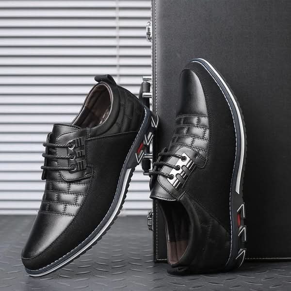 The Southern Atelier - Gandolfini Lace-Up Driving Shoes in Soft PU Leather with Slip-Resistant Sole - The Southern AtelierSKU_1784316888540_160
