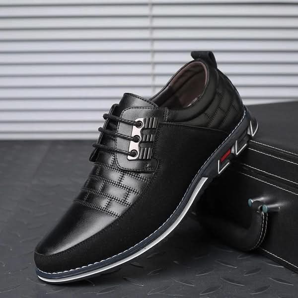 The Southern Atelier - Gandolfini Lace-Up Driving Shoes in Soft PU Leather with Slip-Resistant Sole - The Southern AtelierSKU_1784316888540_60