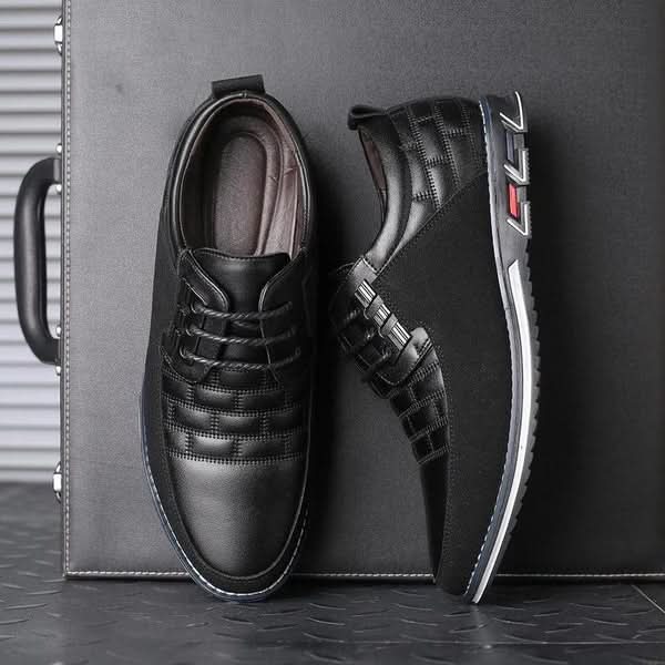 The Southern Atelier - Gandolfini Lace-Up Driving Shoes in Soft PU Leather with Slip-Resistant Sole - The Southern AtelierSKU_1784316888540_60