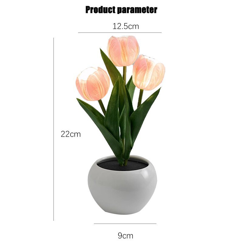 The Southern Atelier – Glowing Tulip Lamp - The Southern AtelierSKU_1758918495120_929