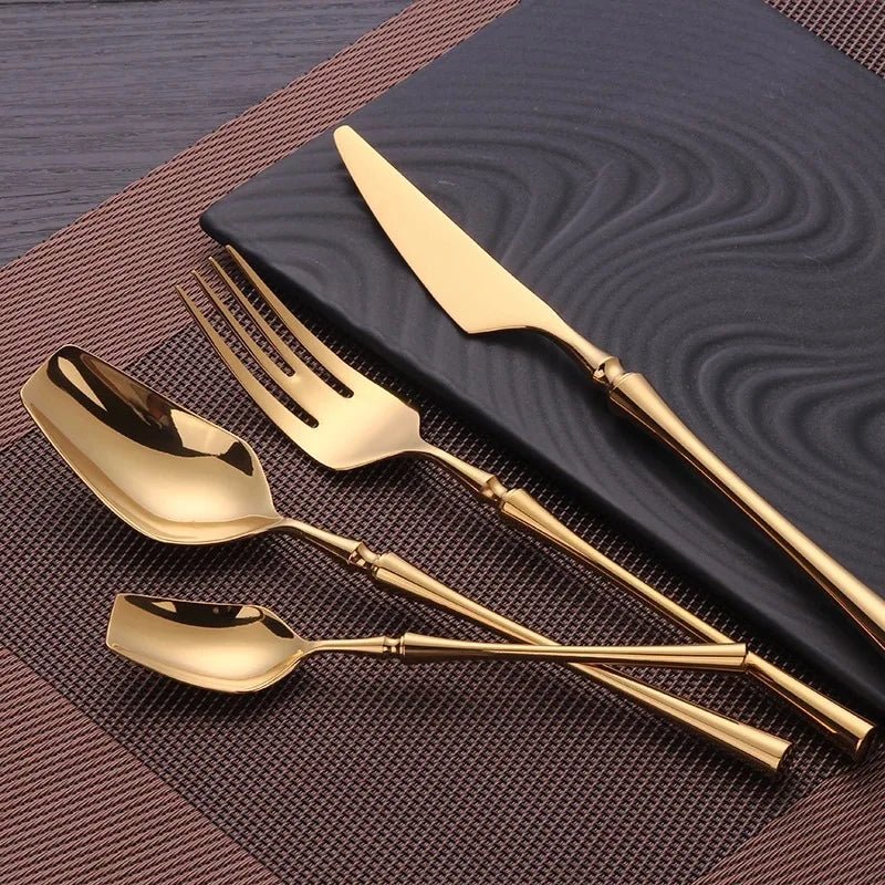 The Southern Atelier – Golden Aerosteel Luxury Stainless - Steel Cutlery Set for Refined Dining - The Southern AtelierSKU_1758918588307_857