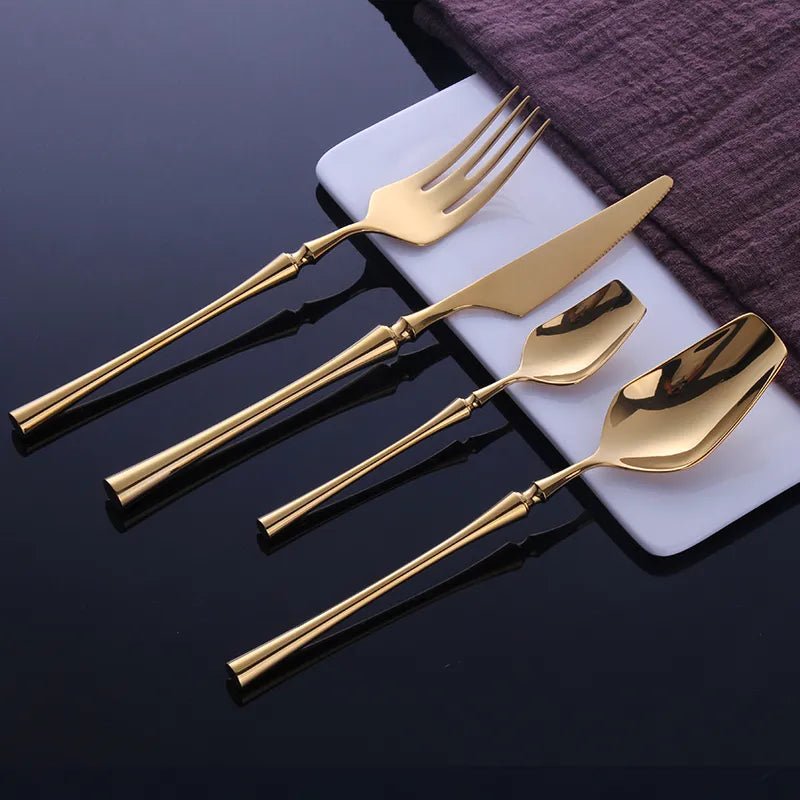 The Southern Atelier – Golden Aerosteel Luxury Stainless - Steel Cutlery Set for Refined Dining - The Southern AtelierSKU_1758918588307_857