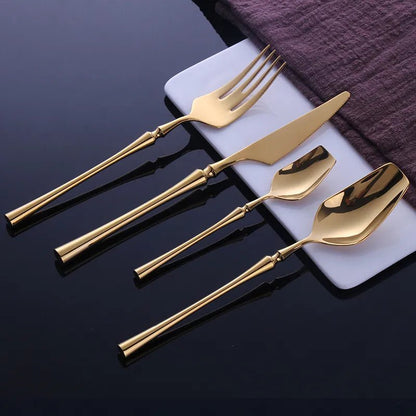 The Southern Atelier – Golden Aerosteel Luxury Stainless - Steel Cutlery Set for Refined Dining - The Southern AtelierSKU_1758918588307_857