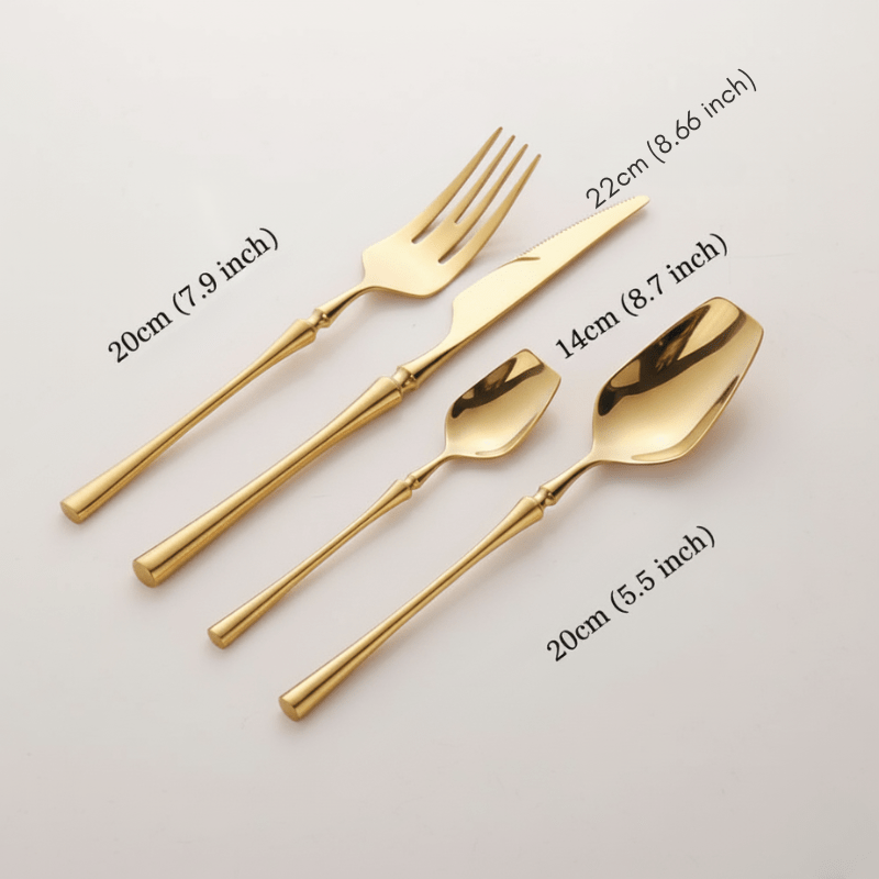 The Southern Atelier – Golden Aerosteel Luxury Stainless - Steel Cutlery Set for Refined Dining - The Southern AtelierSKU_1758918588307_857