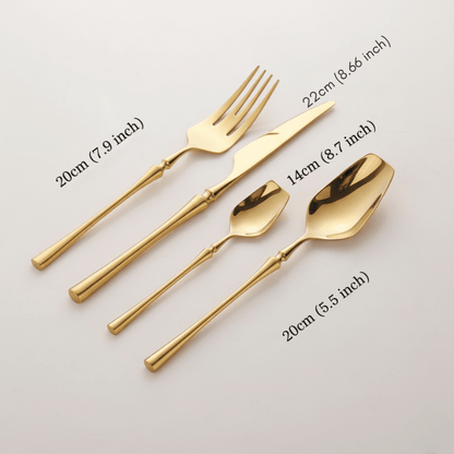 The Southern Atelier – Golden Aerosteel Luxury Stainless - Steel Cutlery Set for Refined Dining - The Southern AtelierSKU_1758918588307_857